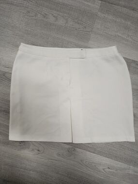 Express White High-Rise Mini Skirt